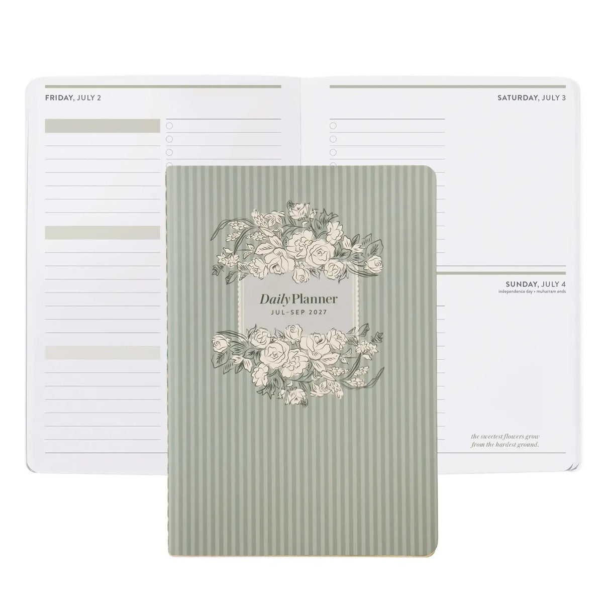 Erin Condren Q3 2027 Daily Petite Planner: Quarterly planner cover shown with open daily pages