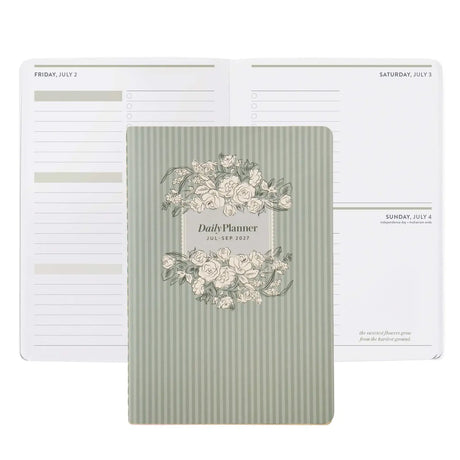 Erin Condren Q3 2027 Daily Petite Planner: Quarterly planner cover shown with open daily pages