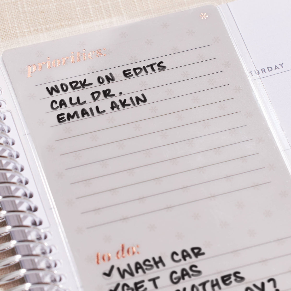 Erin Condren Canvas Asterisk To-Do List Dashboard