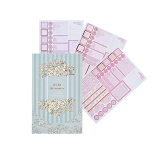 Erin Condren Toile Classic Sticker Book: Toile sticker book with pastel planning sticker sheets