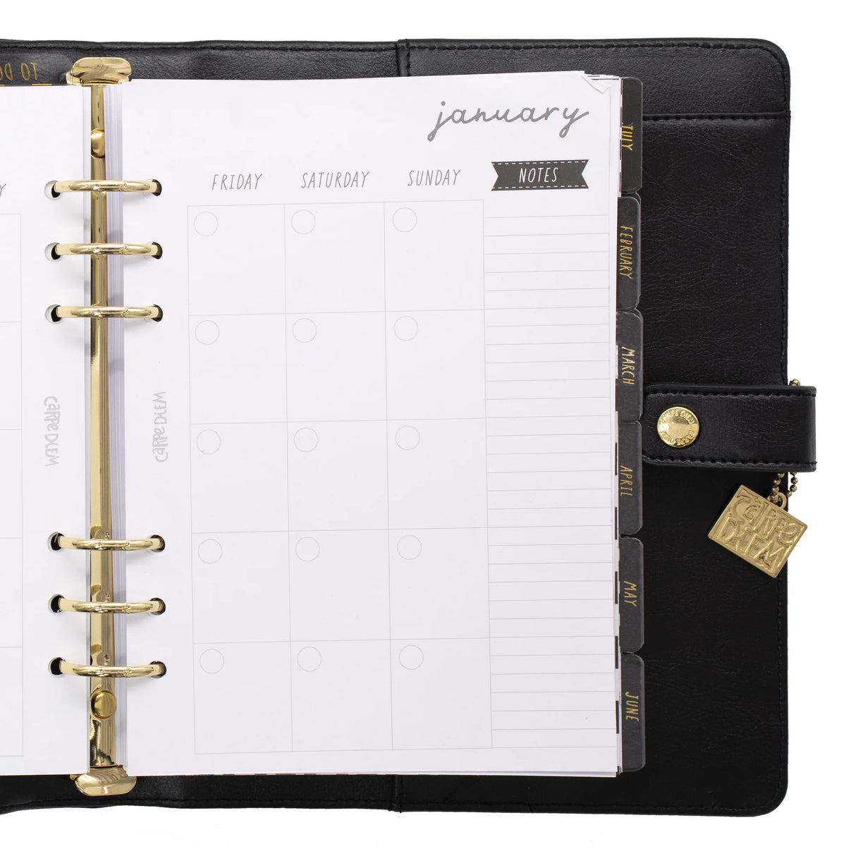 Carpe Diem Black A5 Planner Box Set