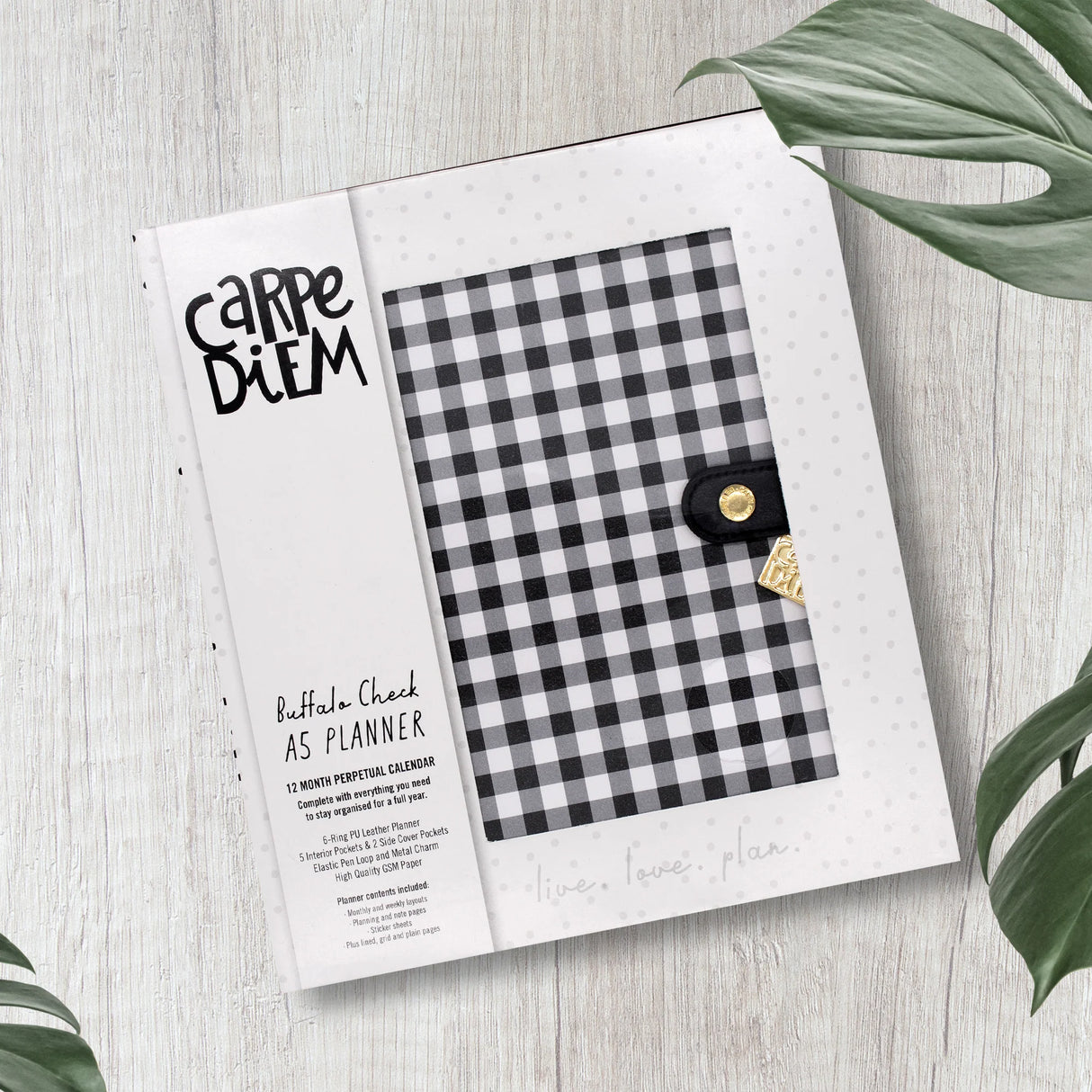 Carpe Diem Buffalo Check A5 Planner Box Set