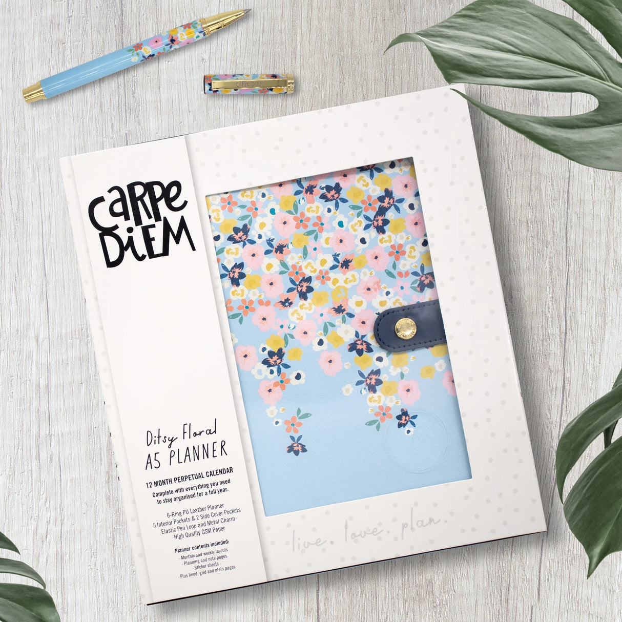 Carpe Diem Ditsy Floral A5 Planner Box Set