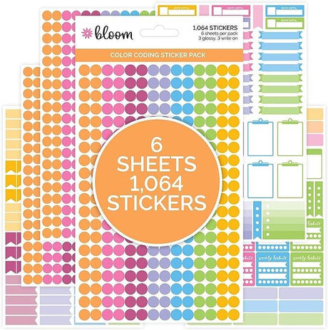 Colour Coding Stickers - Bloom Daily Planners
