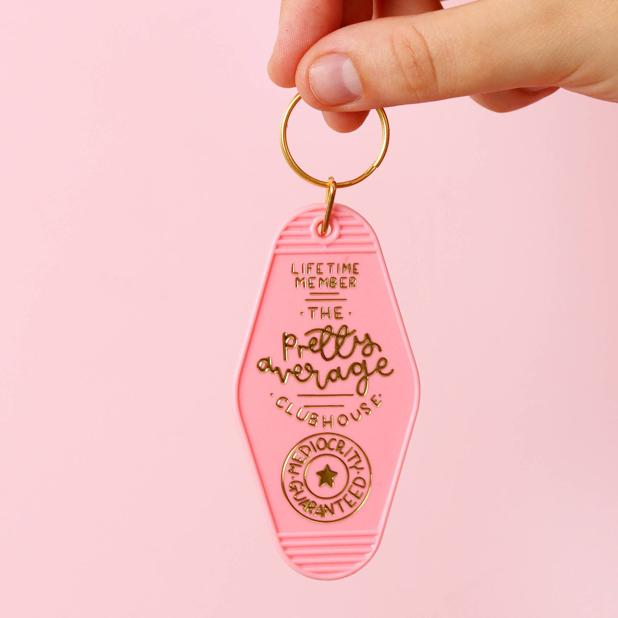 Keyring - The Pretty Average Clubhouse - Pink