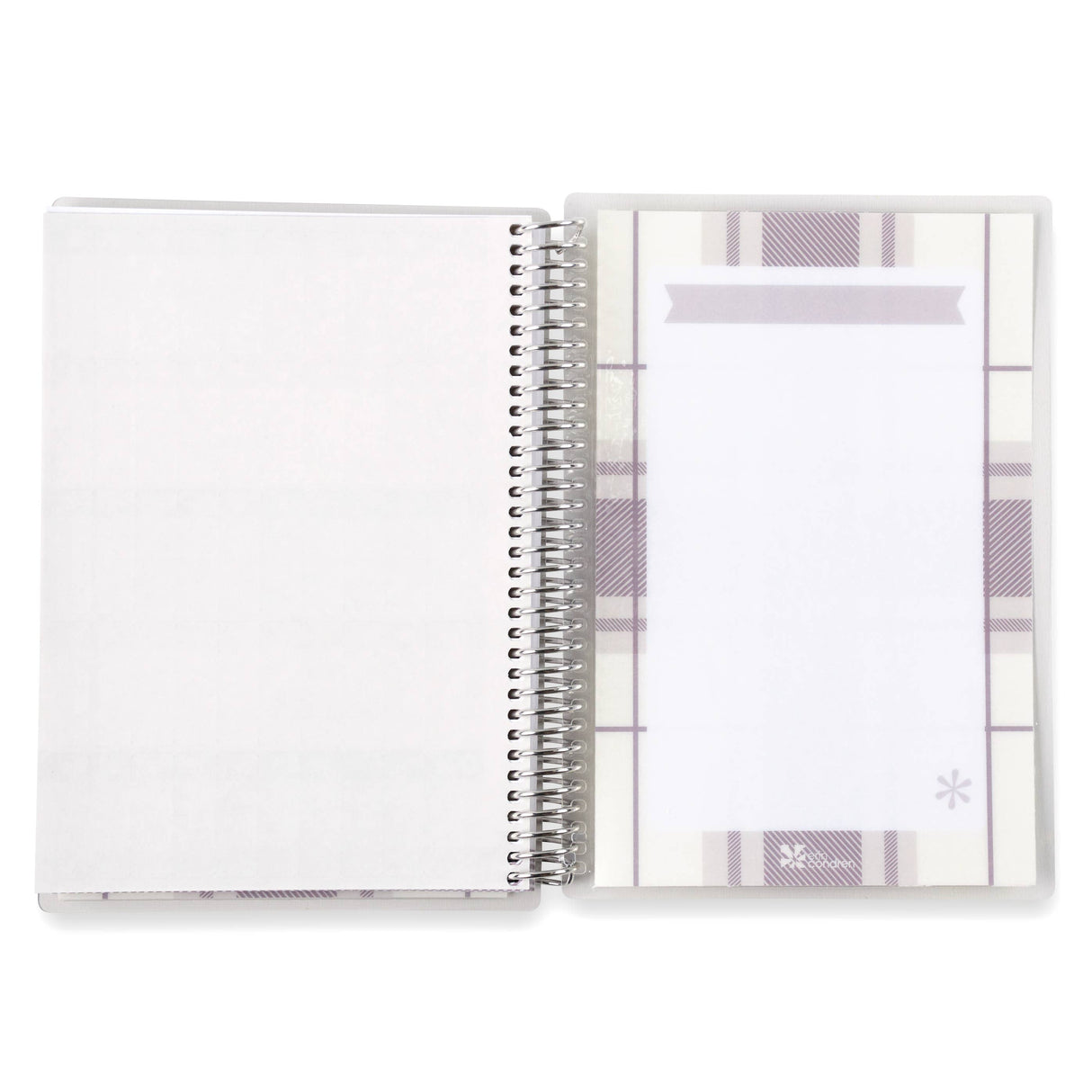 Erin Condren A5 Cozy Plaid Coiled Notebook - Lined