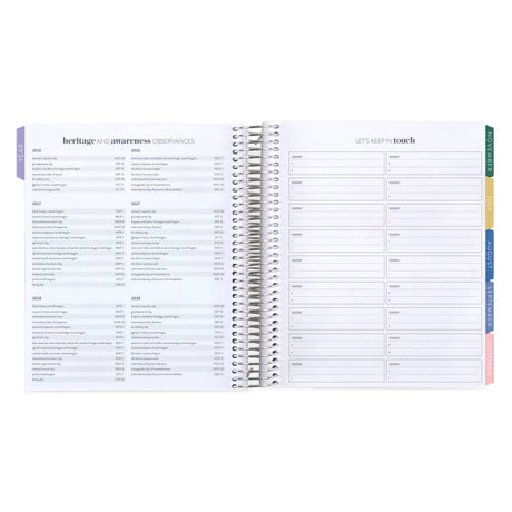 Erin Condren LifePlanner: Contacts and reference pages