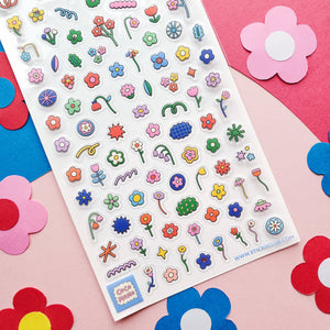STICKII Fun Florals sticker sheet detail