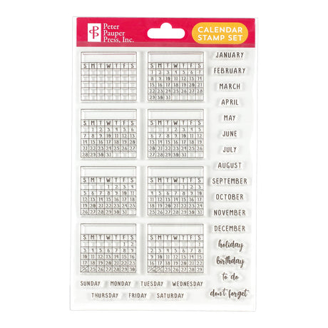 Calendar Clear Stamp Set