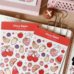 Rabbit Fruits Galore Washi Stickers by Cherry Rabbit