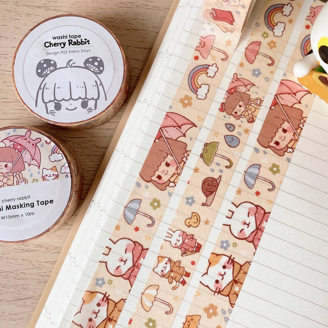 Kawaii Rainy Days Washi Tape