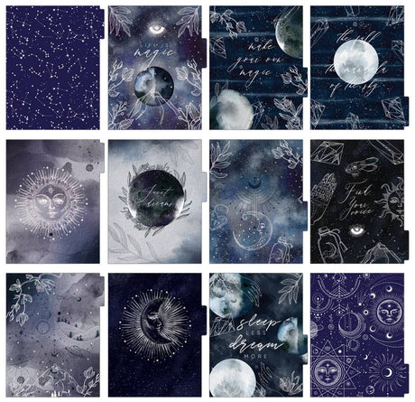 Undated Sun Moon Celestial Planner