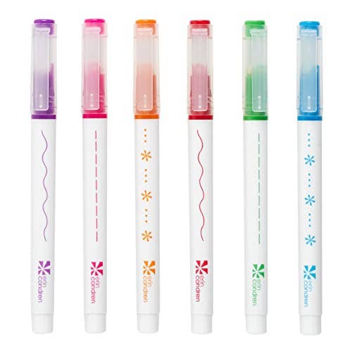 Erin Condren Colourful Roller Stamp Pens 6-pack