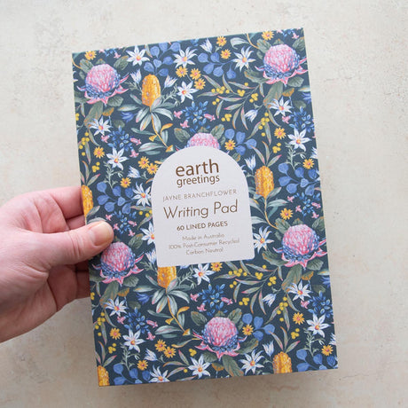 Earth Greetings A5 Writing Pad - Bushwalk