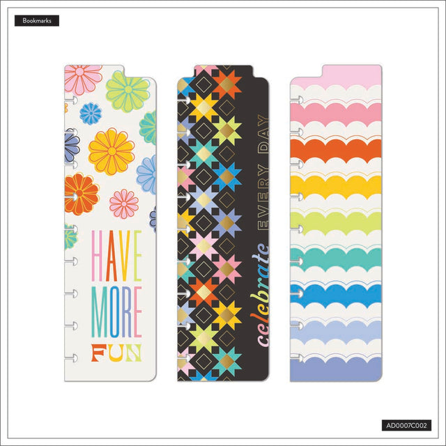 Happy Planner Optimistic Outlines Classic Bookmarks