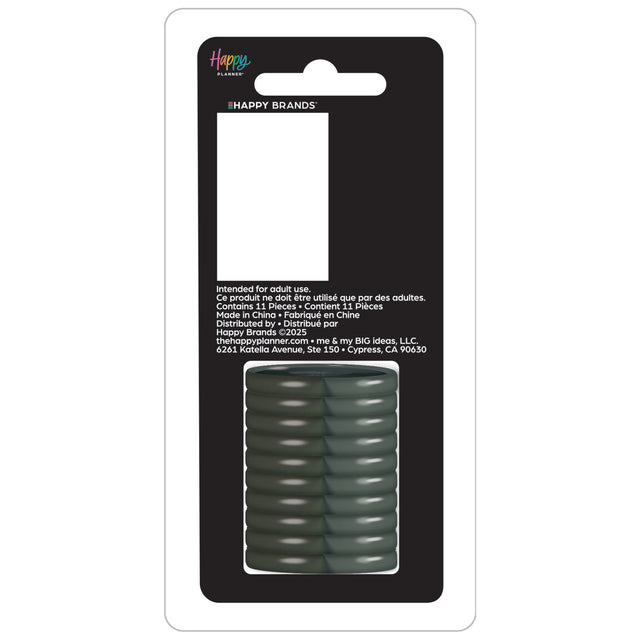 Packaging of Happy Brands product with black background and white text