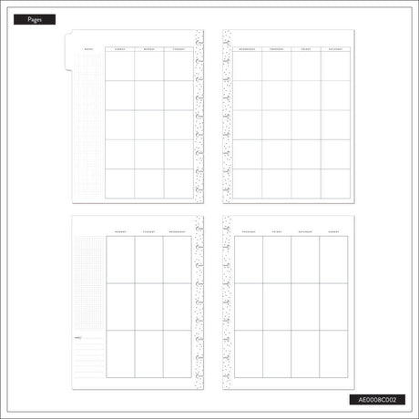 Happy Planner Happy Optimistic Outlines Classic Extension Pack - Undated Vertical 6-Months