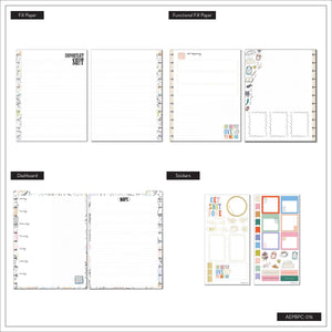 Pajama Plans filler paper, dashboard pages and planner stickers