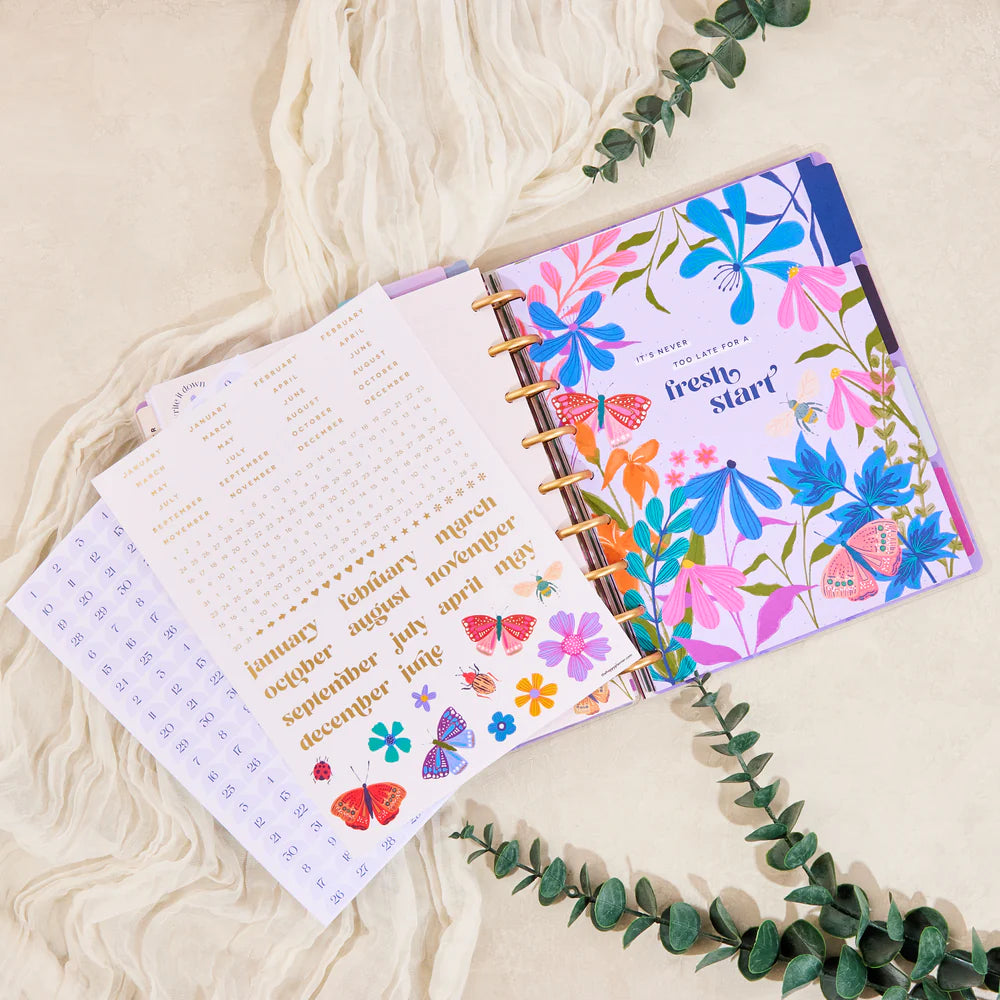 Happy Planner Midnight Botanical Classic Extension Pack - Undated Vertical