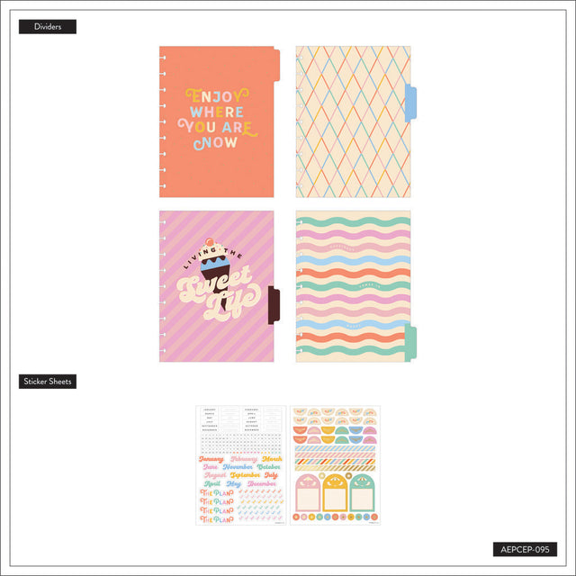 Happy Planner Boardwalk Ice Cream Classic Extension Pack - Undated Daily