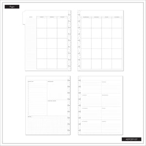 Happy Planner Spring Tapestry Classic Extension Pack - Undated Dashboard 6-months
