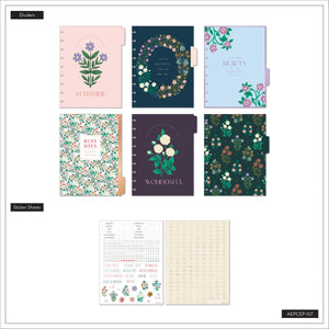 Happy Planner Spring Tapestry Classic Extension Pack - Undated Dashboard 6-months
