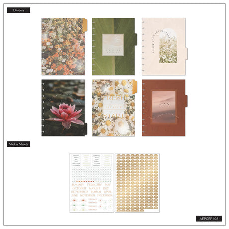 Happy Planner Modern Nature Classic Extension Pack - Undated Vertical 6-months