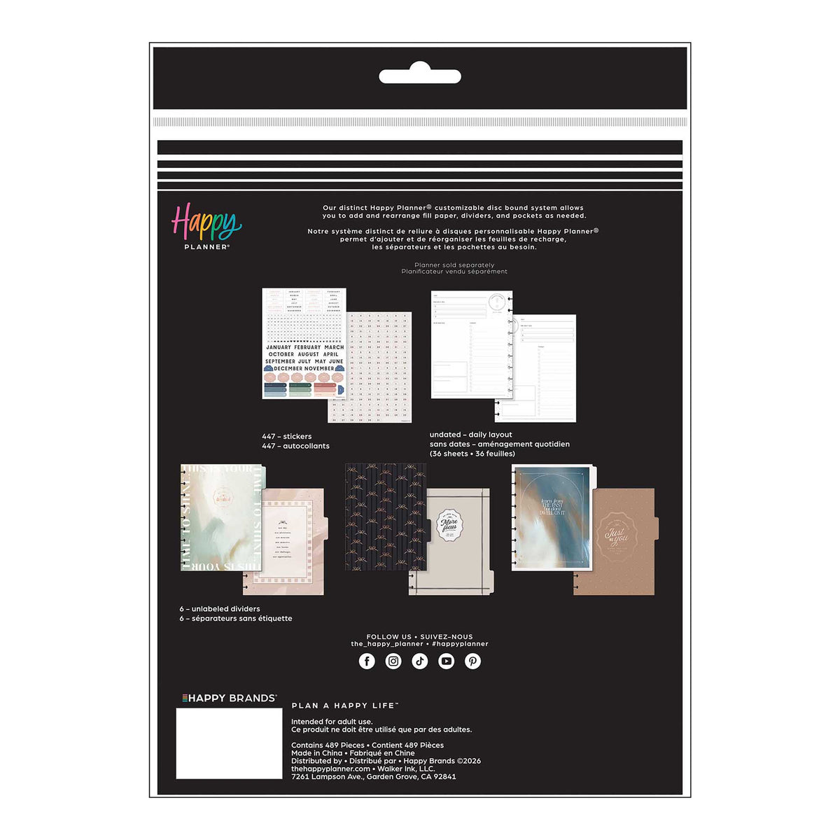 Happy Planner Modern Balance undated Daily extension pack AEPCEP-111