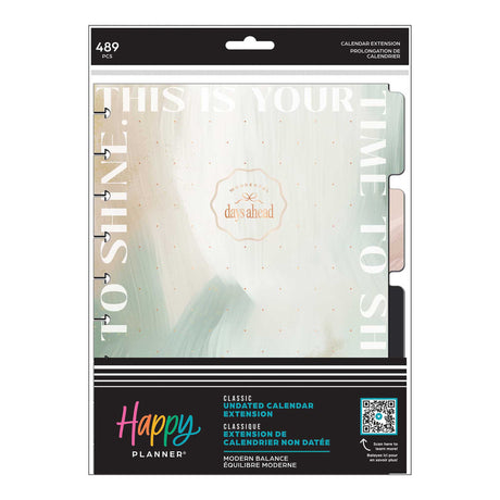 Happy Planner Modern Balance Classic Daily Extension Pack - Undated
