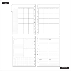 Shadow Fields Classic Dashboard monthly calendar and weekly planning pages