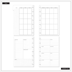 Petal Press Mini calendar, checklist, notes and grid planning pages