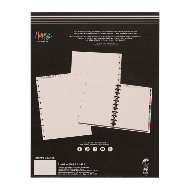 Happy Planner Modern Craft Big Fill Paper - Lined
