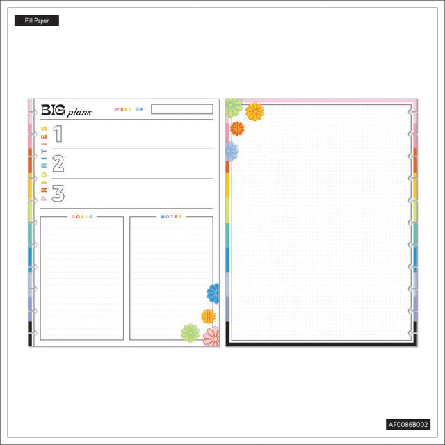 Happy Planner Optimistic Outlines Big Fill Paper - Dot Grid
