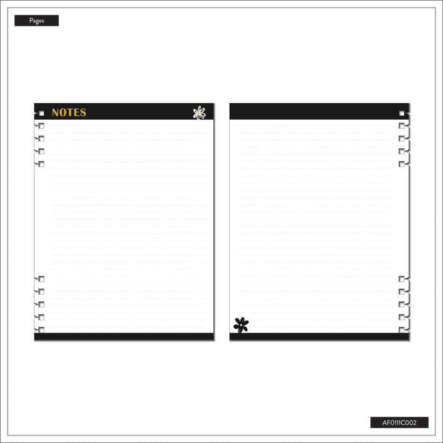 Happy Planner Mod Sketches Classic Fill Paper - Spiral Lined