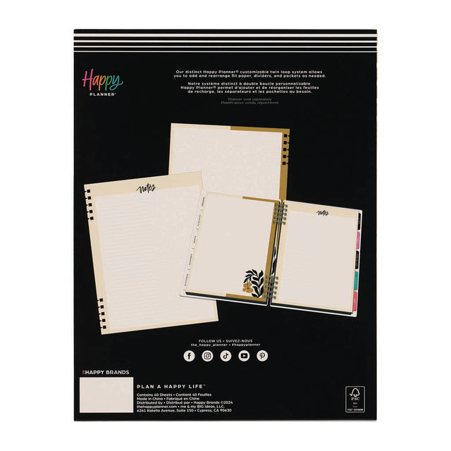 Happy Planner Mod Sketches Big Fill Paper - Spiral Dot Grid