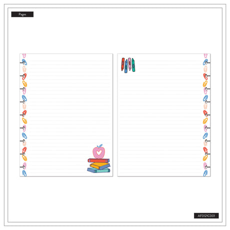 Happy Planner Love to Teach Classic Fill Paper
