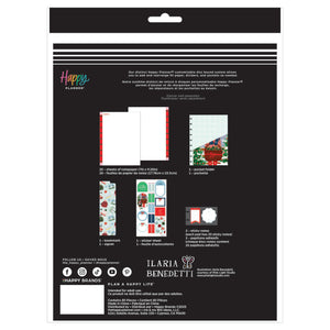 Packaging of Happy Planner accessories with product illustrations and branding.