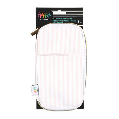 Happy Planner MINI Peachy Stripes Accessory Zip Pouch