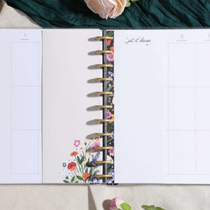 Happy Planner Moody Blooms Big Folded Fill Paper - Checklist + Dot Grid