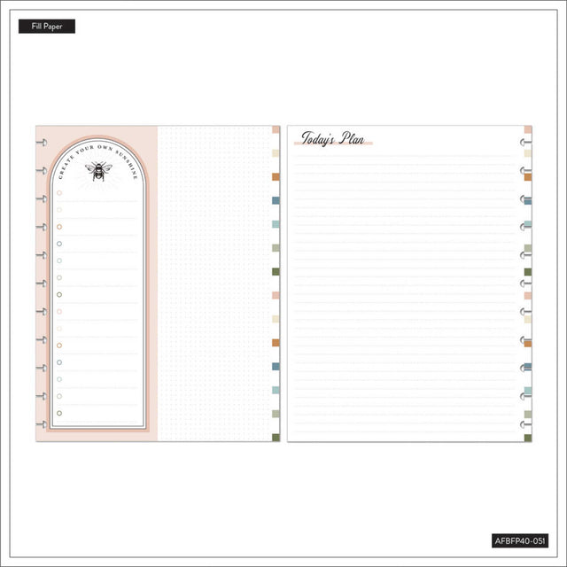 Happy Planner Woodland Charm Big Fill Paper - Checklist + Dot Grid