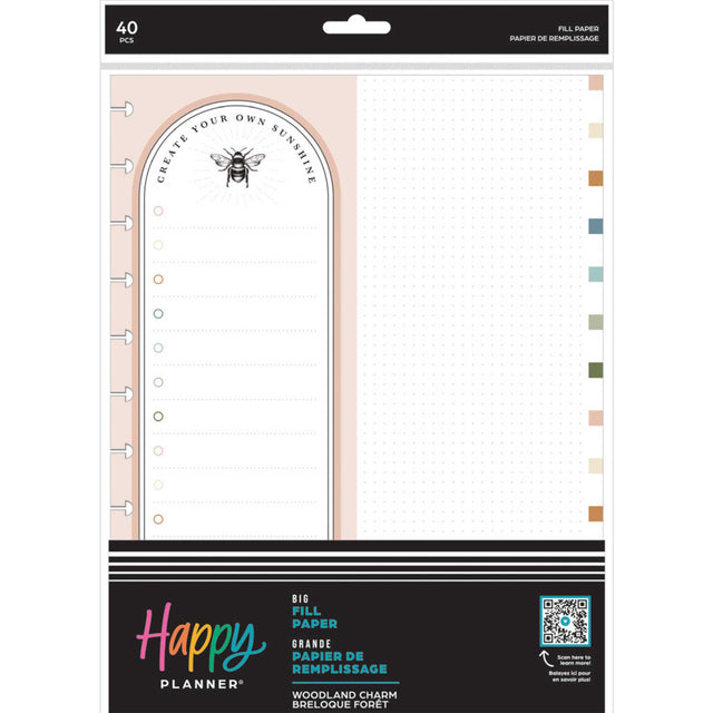 Happy Planner Woodland Charm Big Fill Paper