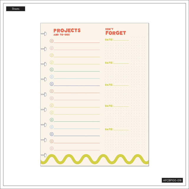 Happy Planner SuperHappy Classic Block Pad close up