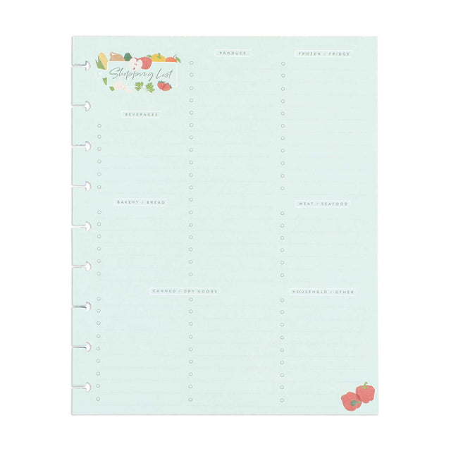 Happy Planner Cooking 101 Classic Block Pad - Checklist Lined