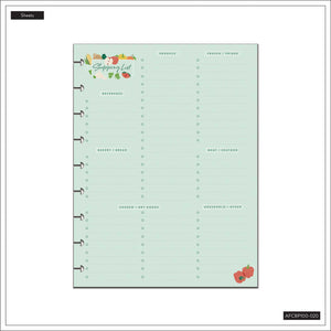 Happy Planner Cooking 101 Classic Block Pad - Checklist Lined