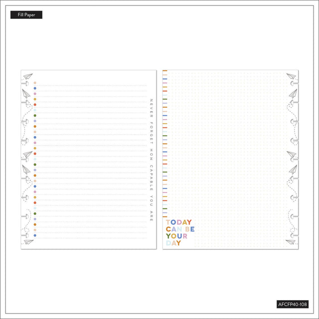 Happy Planner Notes Classic Fill Paper