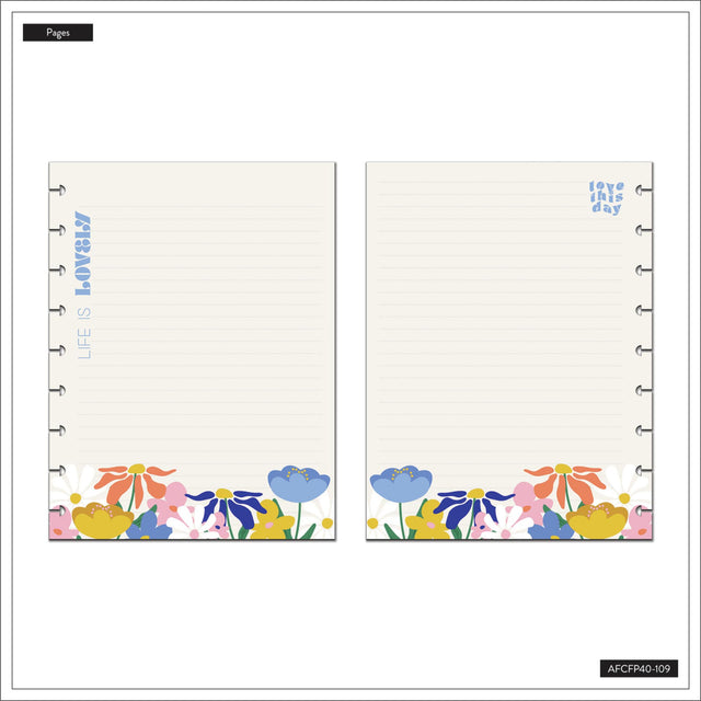 Happy Planner Fun Fleurs Fill Paper