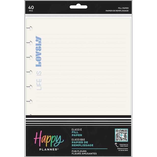 Happy Planner Fun Fleurs Classic Fill Paper