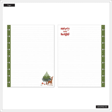 Happy Planner Woodland Seasons Christmas CLASSIC Fill Paper