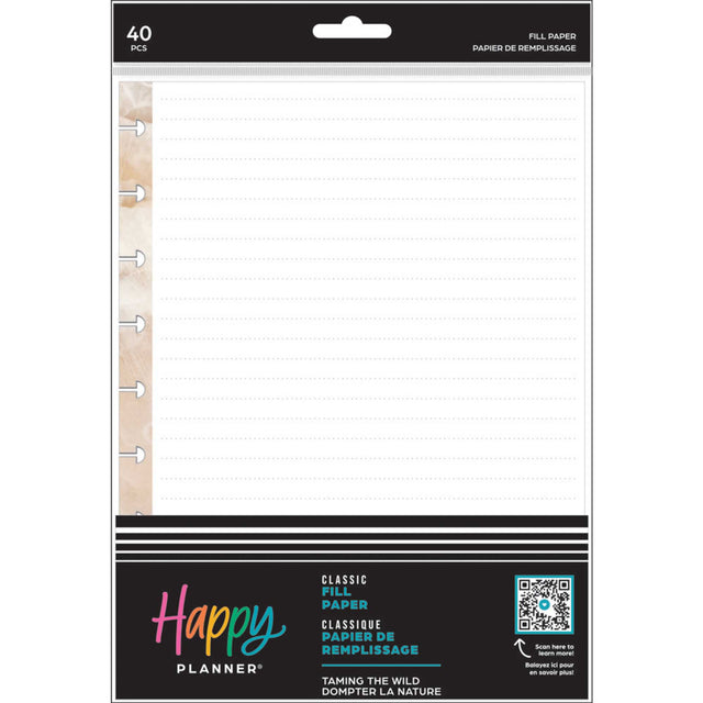 Happy Planner Taming The Wild CLASSIC Fill Paper