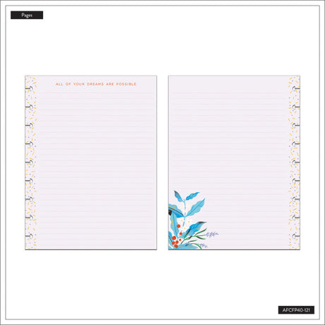 Happy Planner Blooming Pride Classic Fill Paper - Lined